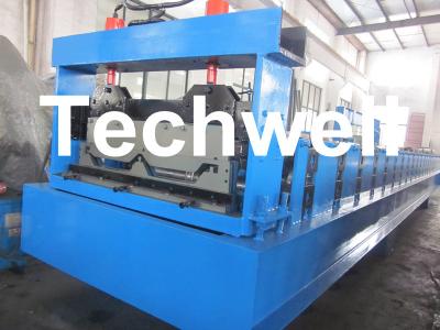 China TW-STM400 Custom Clip Lock Roll Forming Machine for Standing Seam Roof Panel for sale