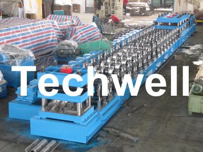 China 380V, 3 Phase 50Hz Two Wave Guardrail Roll Forming Machine for Highway Guardrail for sale