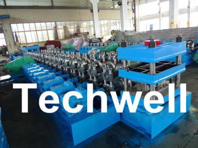 China 7 Rollers Leveling Expressway Guardrail Roll Forming Machine For Crash Barrier TW-W312 for sale