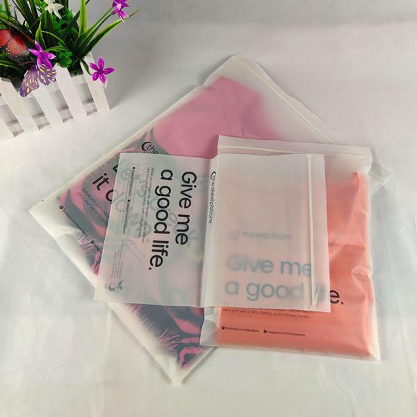 Quality Custom Logo Rectangular Recycled Plastic Storage Bags CPE OPP for sale