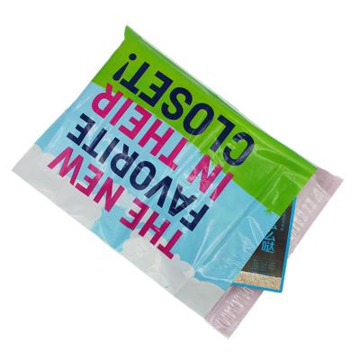 China Tie Closure Recycled Plastic Mailing Bags Eco Friendly 0.03-0.1mm for sale