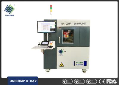 China Gabinete en línea de la máquina de la electrónica X Ray, modo del movimiento del CNC del sistema de inspección de la radiografía en venta