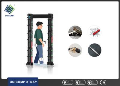 Chine X promenade de scanner de sécurité de Ray par le détecteur de métaux d'or de porte avec le système d'alarme intelligent à vendre
