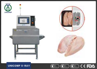 China Food X ray inspection machine for checking foreign matters inside fresh meat with auto rejector for sale