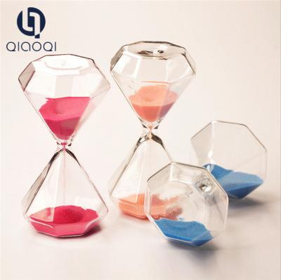 China Pretty gifts time customized diamond shape sand timer for sale