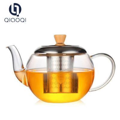 China Hot Sell LFGB heat resist proof glass tea pot for sale