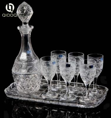 China Wholesale Fashion Design Welcome Wholesale glass decanter gift set for sale