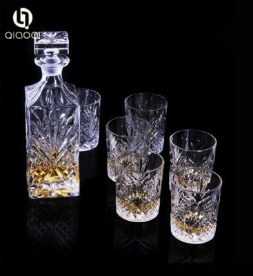 China Hot Sale Sale Promotional Custom crystal decanter and glass set for sale