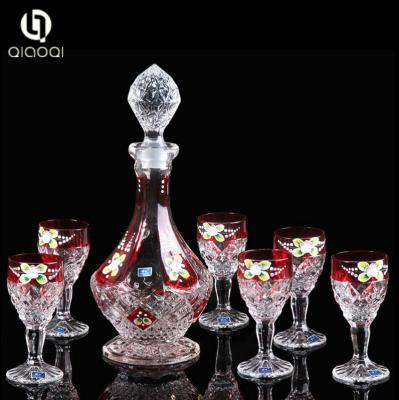 China Factory Direct Sale New Type 7 pcs glass decanter set made in China for sale