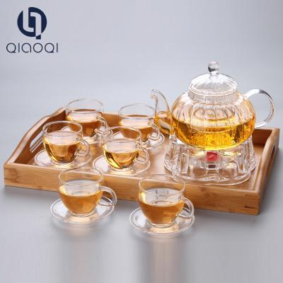 China China Good Supplier Multi Design glassware tea coffee pot set for sale