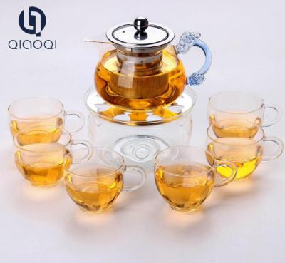 China Bottom Price Multi Design glass infuser teapot set for sale