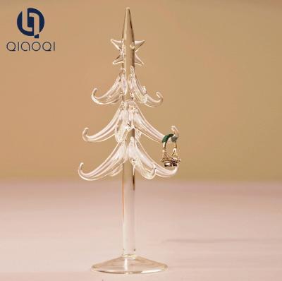 China Creative European elegant Christmas tree glass furnishing articles at cheap price for sale