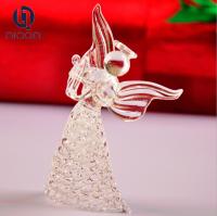 China Europe type christmas crystal transparent blessing angel glass gift China for sale