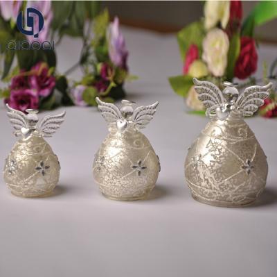 China wholesale delicate design transparent angel decoratiom crystal glass angel gift for sale