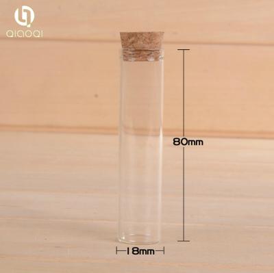 China 13ml small tube glass bottle with cork for sale