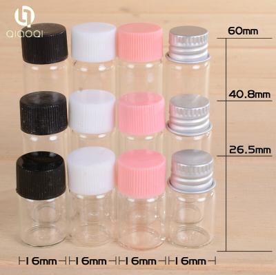 China 2ml - 6ml tube glass bottle used for essential oil bottle for sale