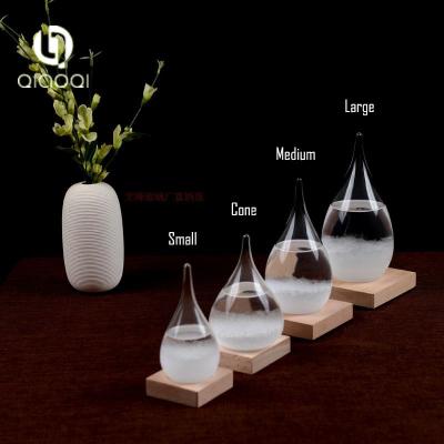 China water drop clear glass barometer bottle Storm glass for sale