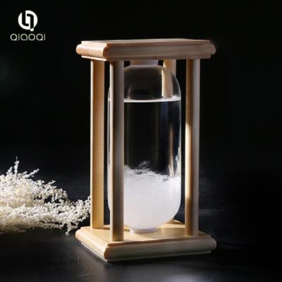 China Christmas Gift Creative Wood Frame Weather Storm Forecast Predictor Bottle manufacturer for sale