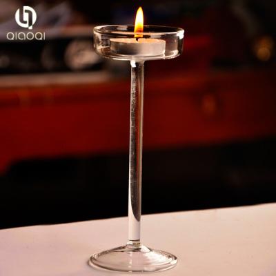 China The Most Popular Top Sell silver crackle glass candle holder for sale