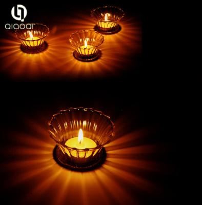 China Table Top Centerpieces Decoration 2018 New Arrival colored glass candle holder for sale
