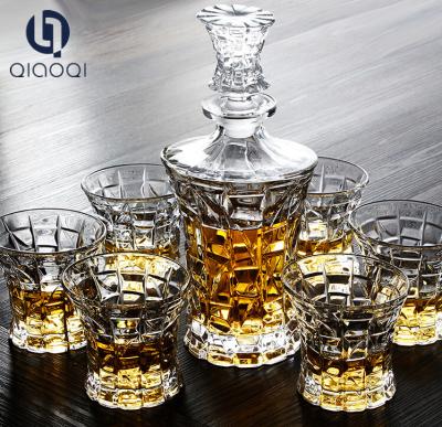 China Transparent wholesale whiskey decanter set 750ml for sale