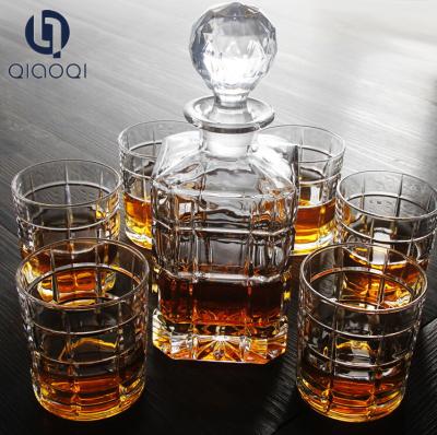 China Unique Most Popular wine decanter and glass set for sale
