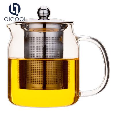 China Different size chinese glass teapot with infuser for sale