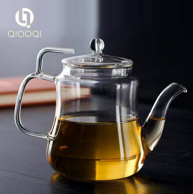 China New Coming Custom Design handmade small glass tea pot made in China for sale