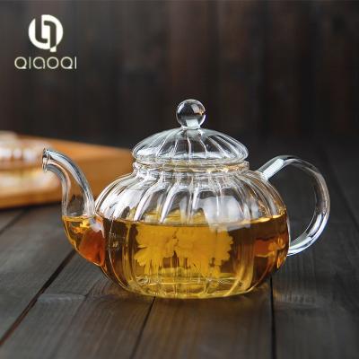 China Christmas Birthday Gift Promotion Personalized glass tea pot with warmer for sale