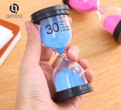China 10/15/30 minute round glass hourglass creative gift child brushing timer for sale