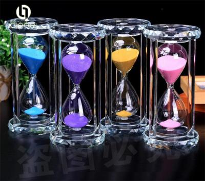 China Crystal hourglass timer is 15, 30, 45, 60 minutes manufacturer for sale