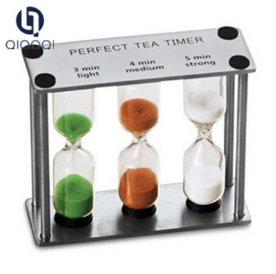 China Promotion metal clock 3 in 1 tea sand timer wholesale for Promotion Gifts for sale
