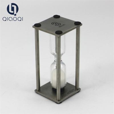 China factory direct selling Mini metal frame 3 minute sand timer for gift for sale