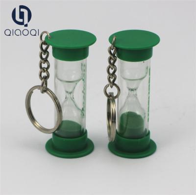 China factory price portable Keychain Sand timer for promotion gift for sale