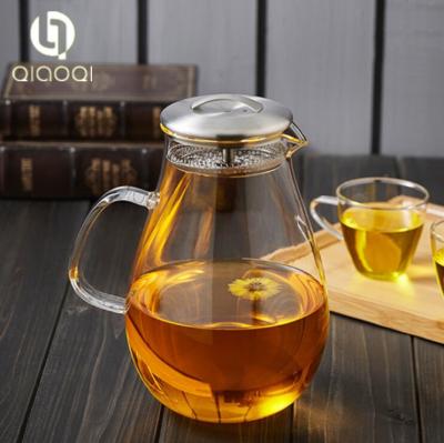 China Hiqh Quality Borosilicate Glass Cold water pots, Water Jug With Lid for sale