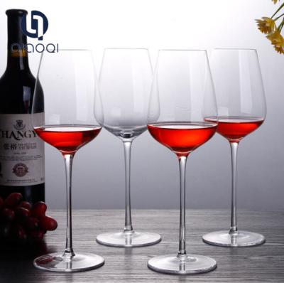 China customized high quality lead-free crystal red wine glass 500ml for sale