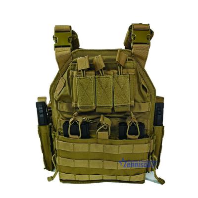 China Military Secuity Equipment Zennison Body Armor Tactical Quick Release Black Camouflage Plate Carrier for sale