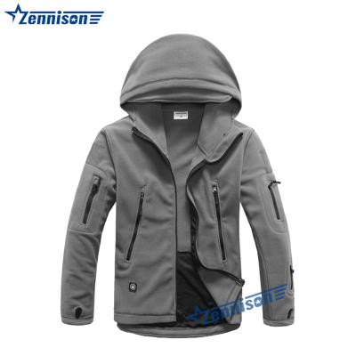 China Gray Tactical Jacket Breathable Low QUICK DRY TAD Fleece Coat Military for sale