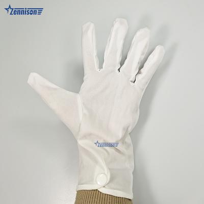 China Military Polyester Soft White Parade Ceremonial Gloves for sale