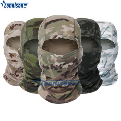 中国 breathable & Waterproof Warm Headgear Scarf Camouflage Full Face Military Tactical Outdoor Balaclava 販売のため