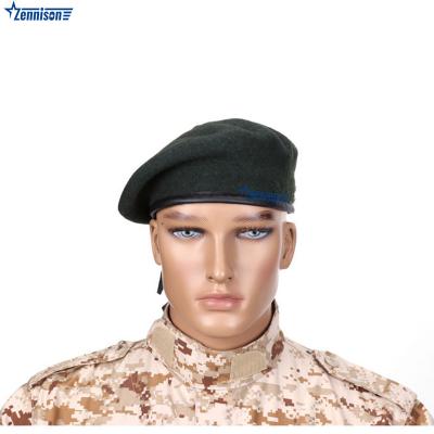 China Wholesale Army Zennison Premium Wool Beret Military Hat For Men en venta