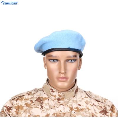 China Army Soldier Beret Wool Uniform Cover Army Wool Beret Military Hat For Men en venta