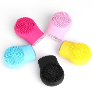 China Skin Facial cleansing instrument Silicone Cleaning Face Scrubber Equipment Vibrating Massager for sale
