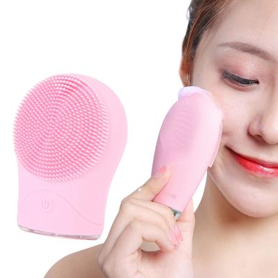 China High Frequency Vibration Full Silicone Face Cleansing Instrument Sonic Cleansing Instrument Brush for sale