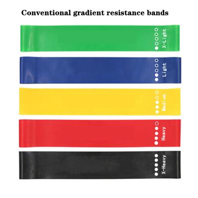 China Silicone Gradient Color Yoga Resistance Band 600mm With Multiple Color Choices for sale