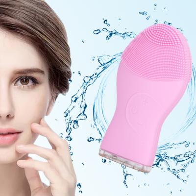 China Waterproof Soft Electric Facial Cleanser 1200 MAh Rechargeable for sale