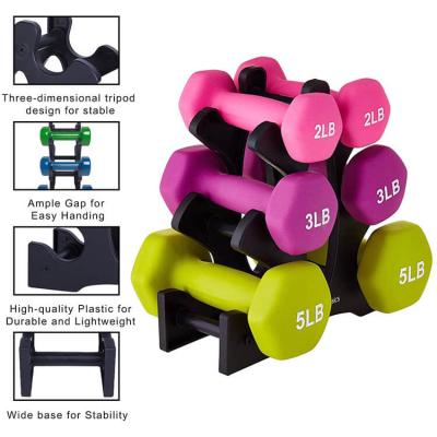 China Colorful Cast Iron Fitness Dumbbell , 2kg Hex Dumbbells Portable for sale