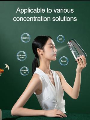 China 800mA Portable Mini Cordless Spray Facial Steamer Nano Oxygen Injection 7.4V for sale