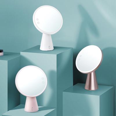 Chine Le pliage de bureau en gros composent le miroir portatif autour du miroir lumineux intelligent de maquillage du Tableau LED de la source lumineuse trois à vendre