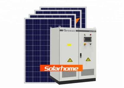 China sistema eléctrico solar casero normal del sistema eléctrico del panel solar de los hoteles 100Kw en venta